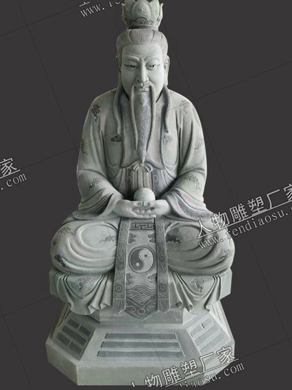 道教三清石雕塑